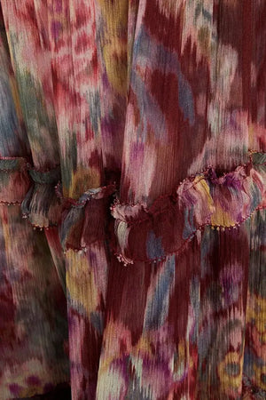 Zimmermann Wavelength Tiered Silk Dress