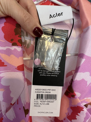 Acler Evanston Dress Peony Harvest