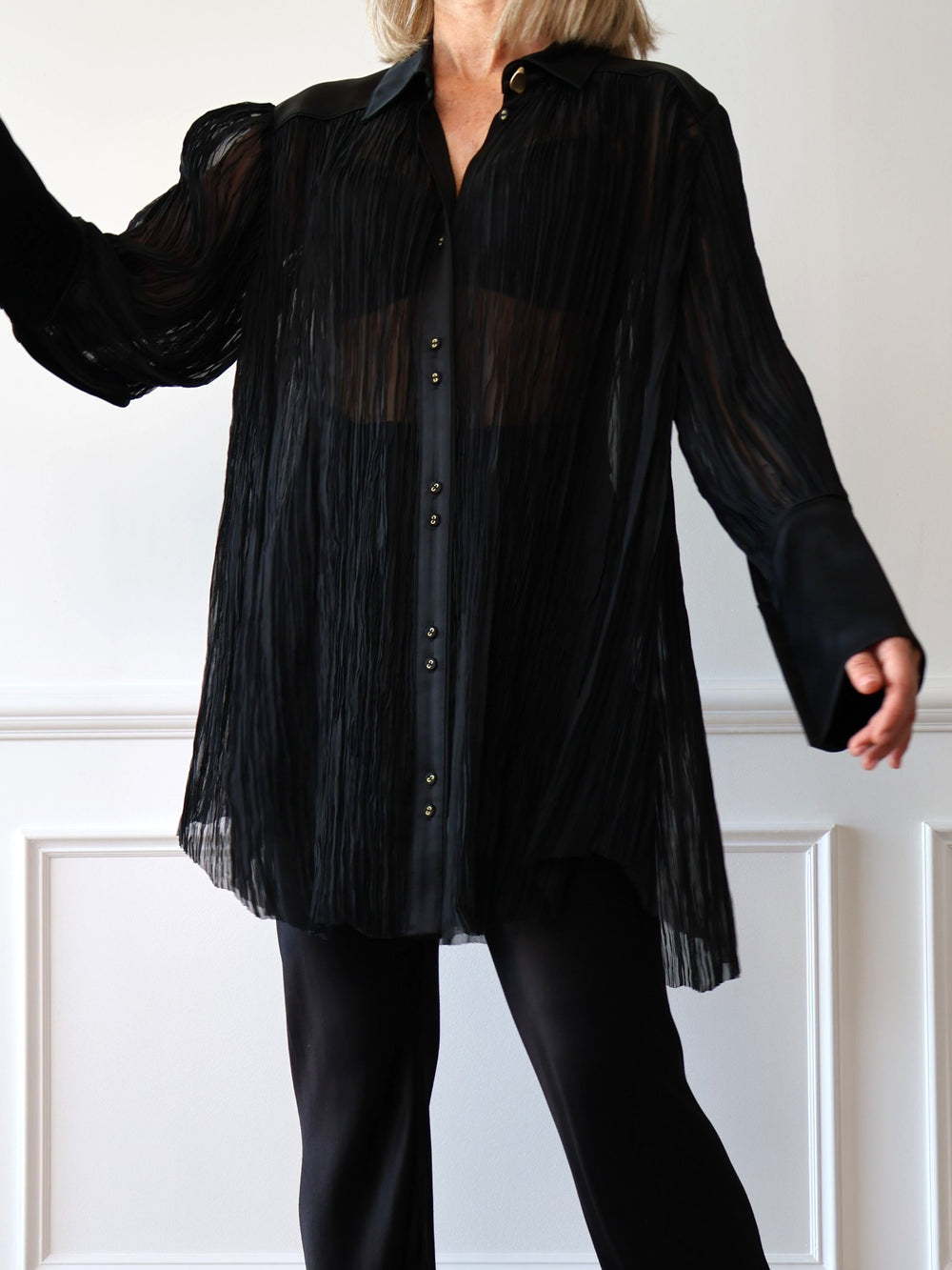 Aje Aerial Pleated Shirt