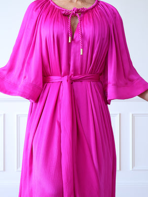Aje Seraphina Silk Midi Dress