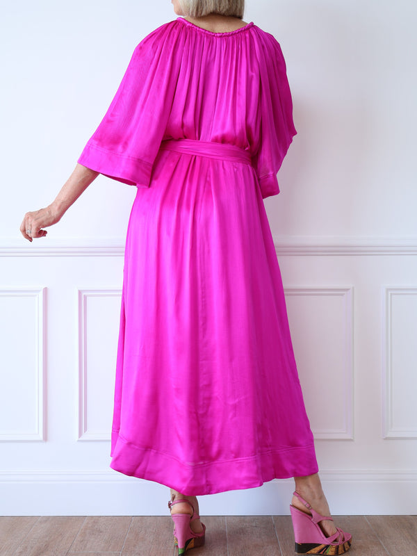 Aje Seraphina Silk Midi Dress