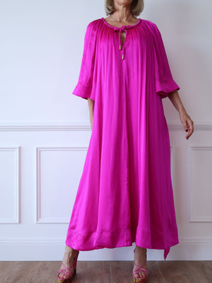 Aje Seraphina Silk Midi Dress