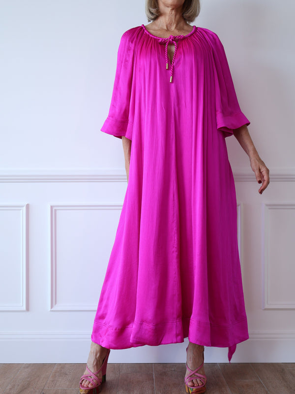 Aje Seraphina Silk Midi Dress