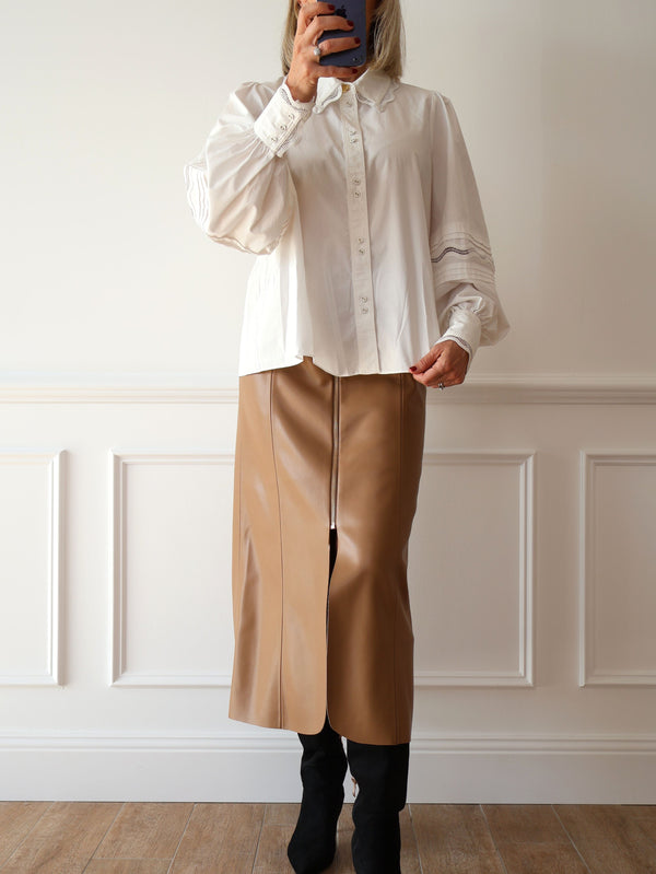 Aje Reva Wave Blouse
