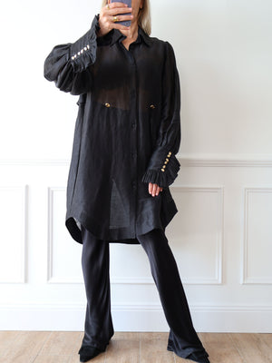 Aje Trench Shirt Dress