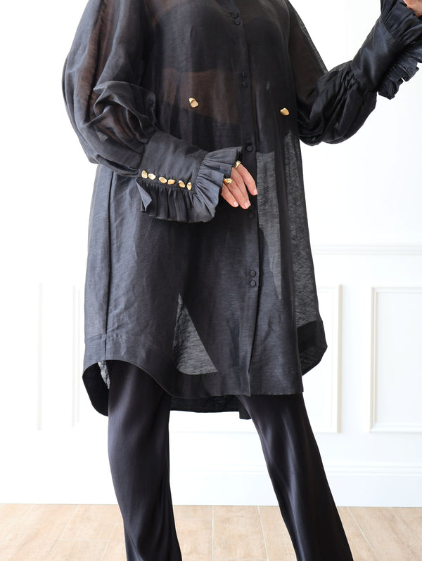 Aje Trench Shirt Dress