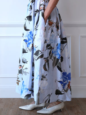 Aje Untamed Midi Dress in Divine Orchid Blue