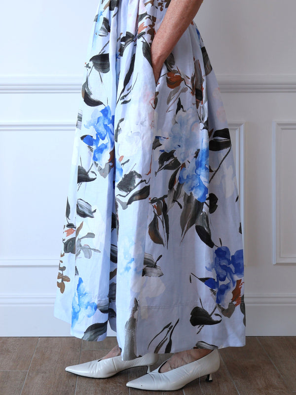Aje Untamed Midi Dress in Divine Orchid Blue