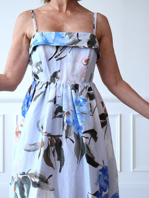 Aje Untamed Midi Dress in Divine Orchid Blue