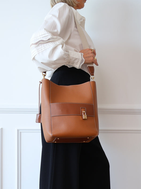 Carolina Herrera Matryoshka Locked bucket shoulder bag