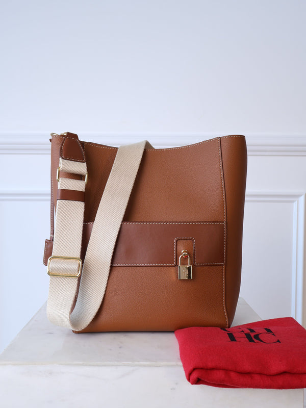 Carolina Herrera Matryoshka Locked bucket shoulder bag