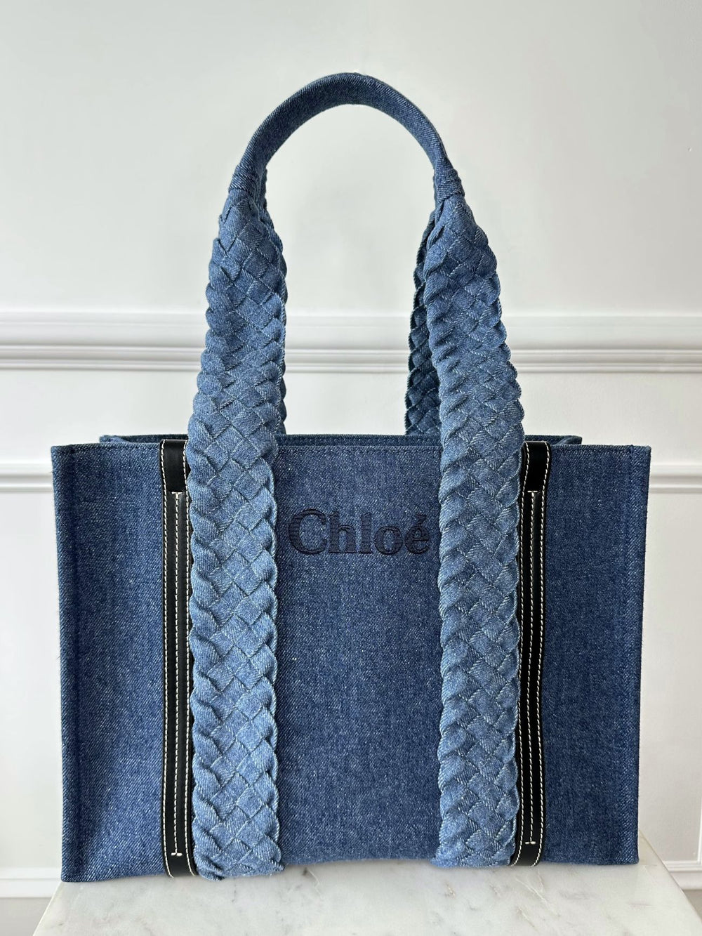 Woody Denim Tote