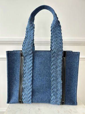 Woody Denim Tote