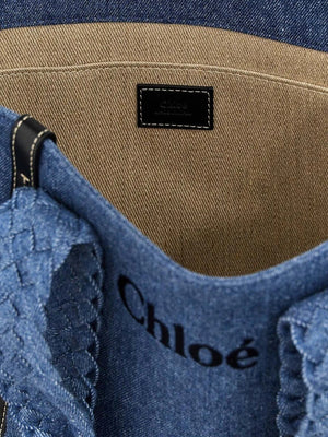 Woody Denim Tote
