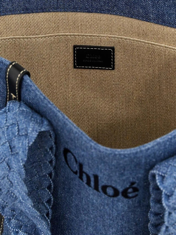 Woody Denim Tote