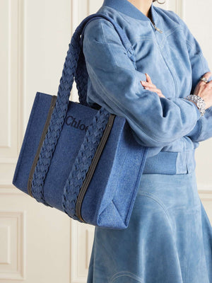 Woody Denim Tote