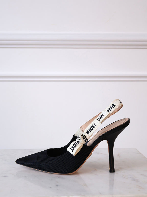 Dior j'adiore slingback high heel shoe preloved second hand event designer shoes
