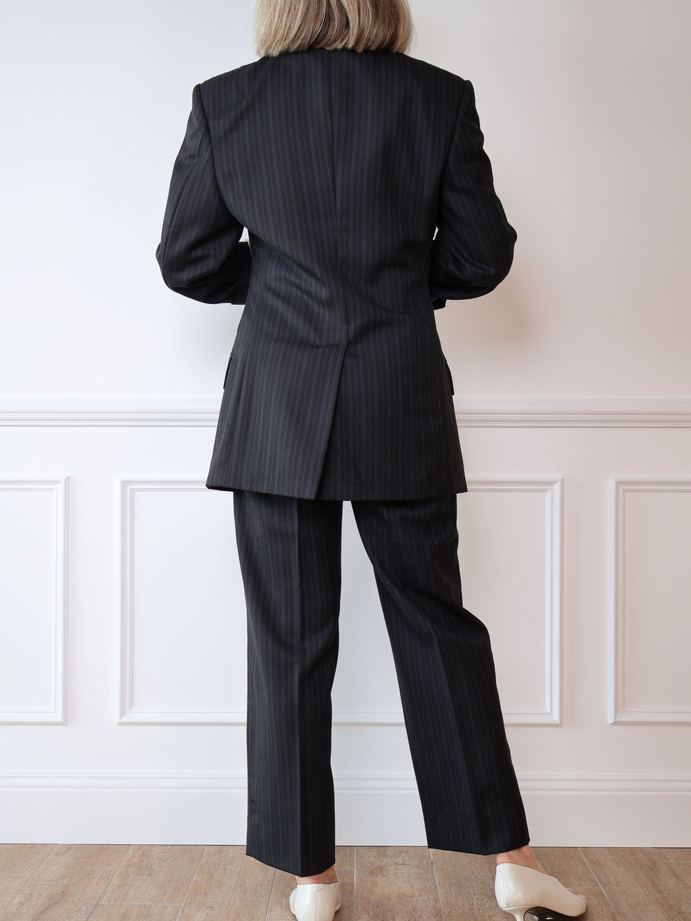 Dolce & Gabbana Navy Pinstripe Blazer