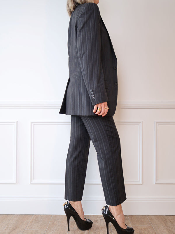 Dolce & Gabbana Grey Pinstripe Blazer