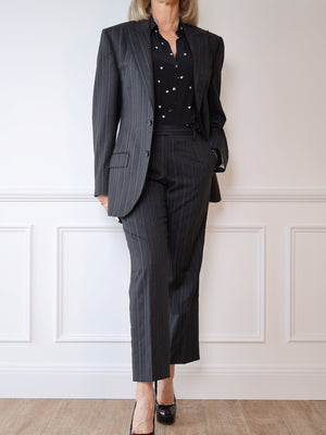 Dolce & Gabbana Grey Pinstripe Blazer