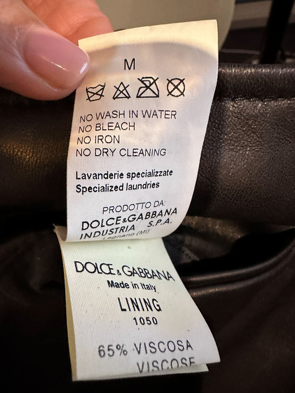 Dolce & Gabbana Lambskin Longline Coat