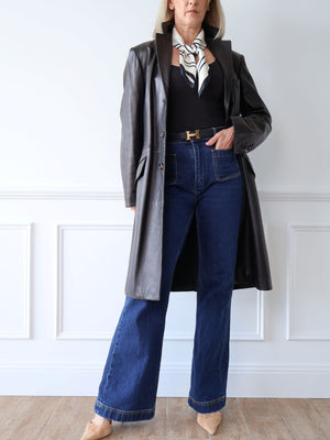 Dolce & Gabbana Lambskin Longline Coat