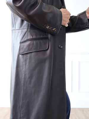 Dolce & Gabbana Lambskin Longline Coat