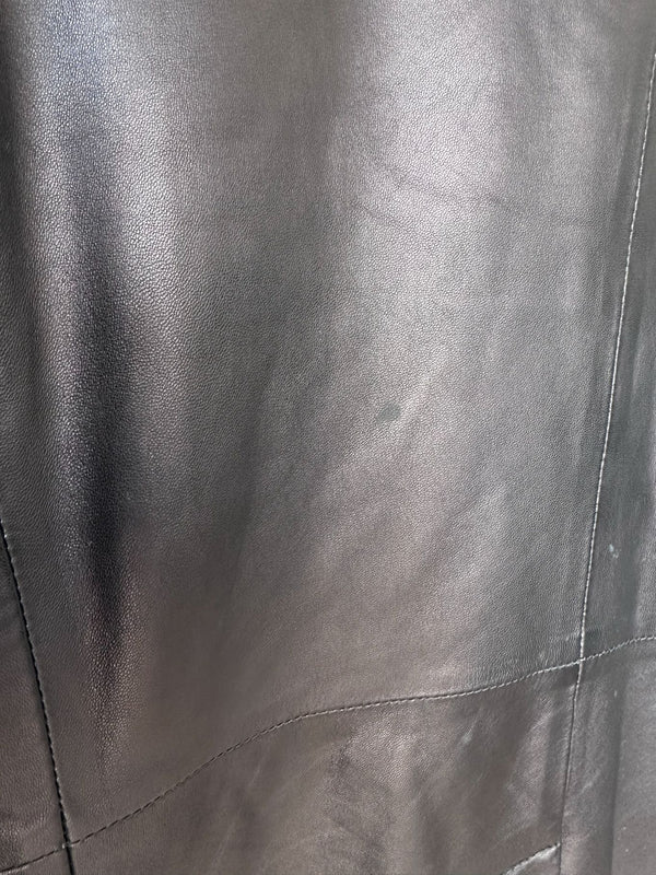 Dolce & Gabbana Leather Blazer Jacket Animal print lining
