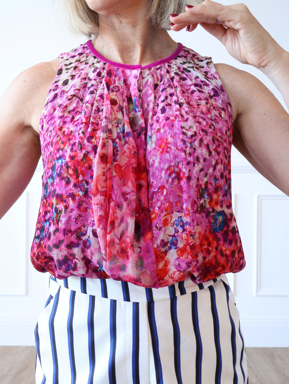 Elie Tahari Hilda Silk Blouse