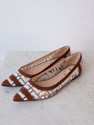 Fendi Colibrì Ava FF PVC Ballerina Flats