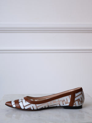 Fendi Colibrì Ava FF PVC Ballerina Flats