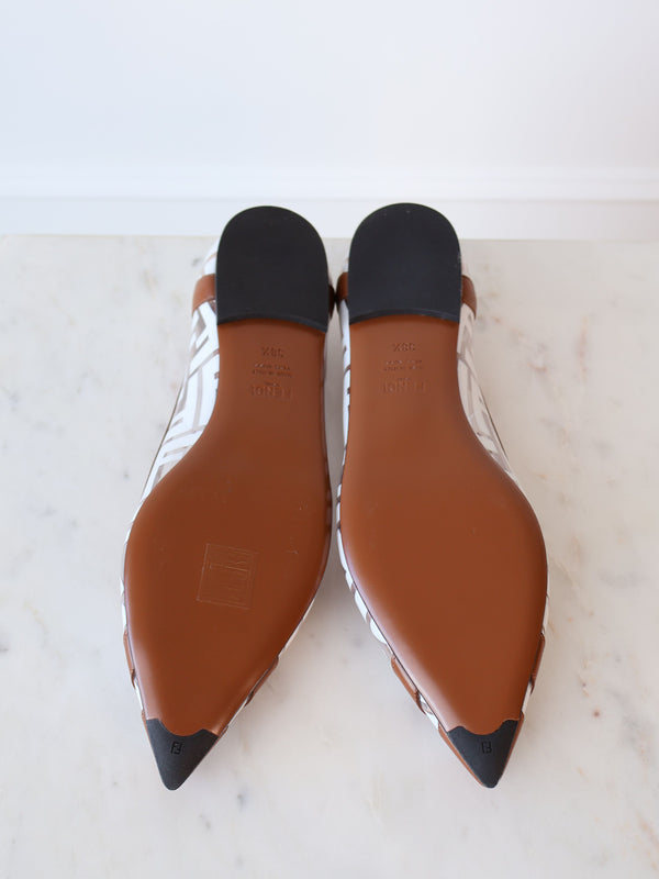 Fendi Colibrì Ava FF PVC Ballerina Flats