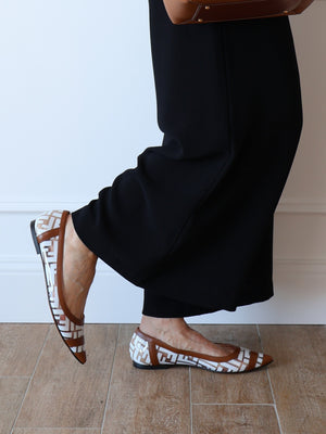 Fendi Colibrì Ava FF PVC Ballerina Flats