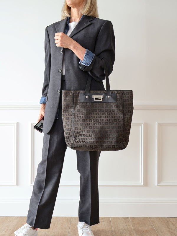 Fendi FF Zucchino Tote