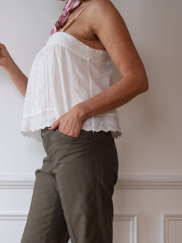 Flannel Lace Camisole