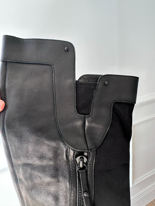 Gianmarco Lorenzi Leather Over-the-Knee Boots