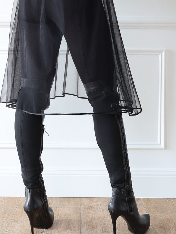 Gianmarco Lorenzi Leather Over-the-Knee Boots