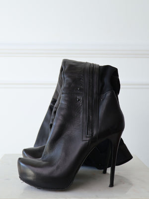 Gianmarco Lorenzi Leather Over-the-Knee Boots