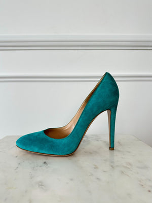 Gianvitto Rossi Turquoise Heels