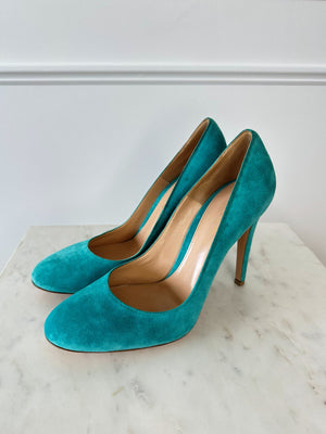 Gianvitto Rossi Turquoise Heels