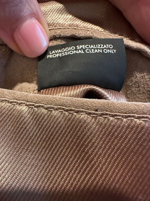 Gucci Blush Cappuccino Suede Jacket
