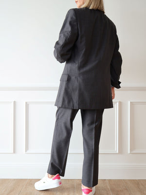 Gucci Grey Micro Check Blazer