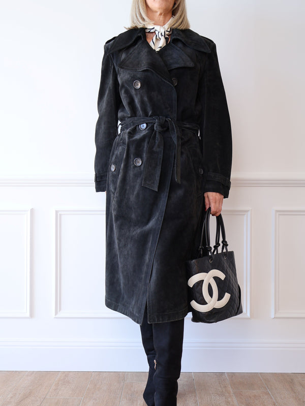 Gucci Suede Trench Coat