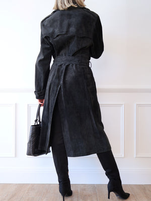 Gucci Suede Trench Coat