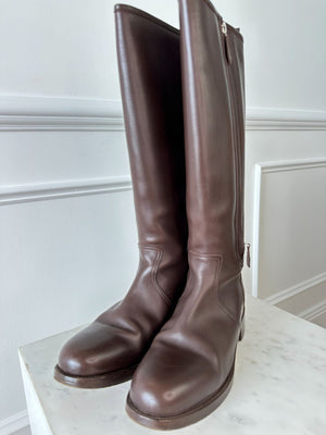 Hermes Double Zip Boots