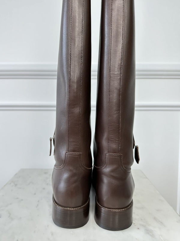 Hermes Double Zip Boots
