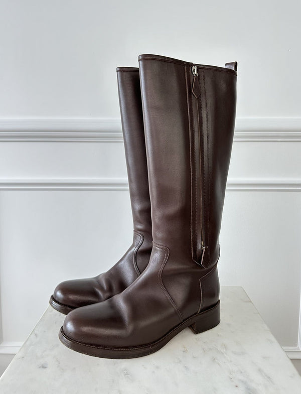 Hermes Double Zip Boots