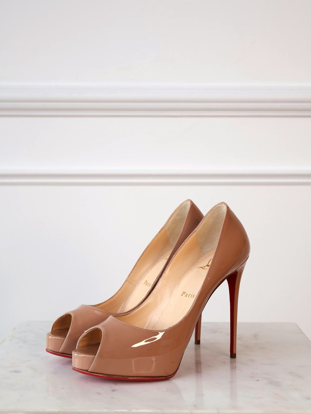 Louboutin Very Prive 120 Patent Leather Heels