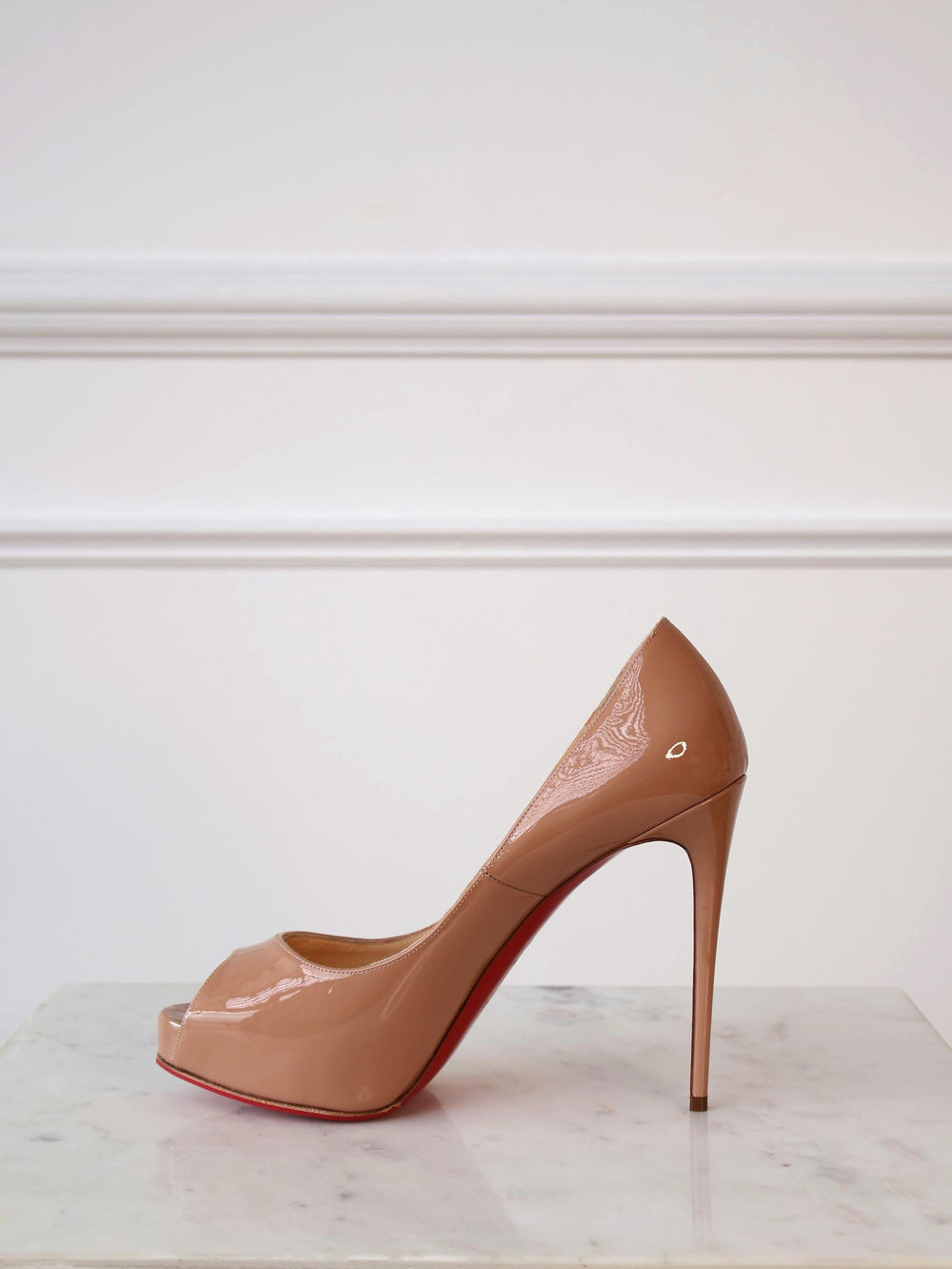 Louboutin Very Prive 120 Patent Leather Heels