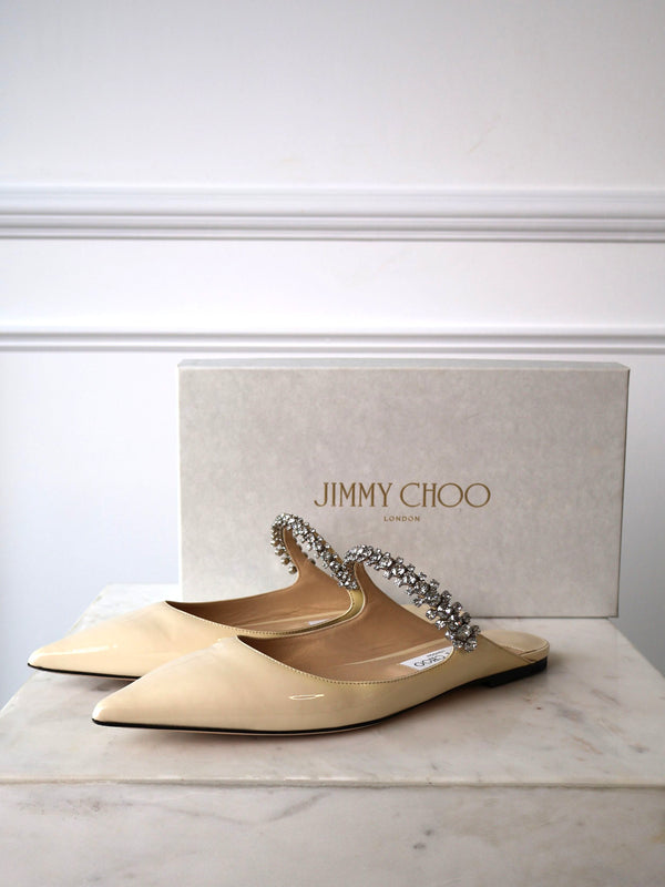Jimmy Choo Bing Crystal Flats